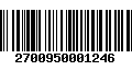 Código de Barras 2700950001246