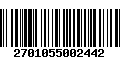 Código de Barras 2701055002442