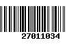 Código de Barras 27011034