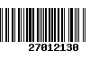 Código de Barras 27012130