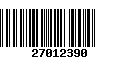 Código de Barras 27012390