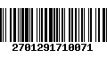 Código de Barras 2701291710071