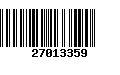 Código de Barras 27013359