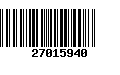 Código de Barras 27015940