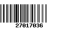 Código de Barras 27017036