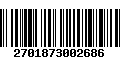 Código de Barras 2701873002686