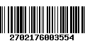 Código de Barras 2702176003554