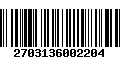 Código de Barras 2703136002204