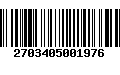 Código de Barras 2703405001976