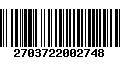 Código de Barras 2703722002748