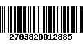 Código de Barras 2703820012885