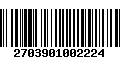 Código de Barras 2703901002224