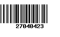 Código de Barras 27040423