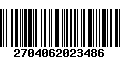 Código de Barras 2704062023486