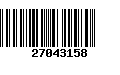 Código de Barras 27043158