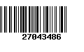 Código de Barras 27043486