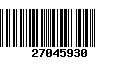 Código de Barras 27045930