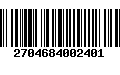 Código de Barras 2704684002401