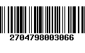 Código de Barras 2704798003066