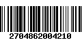 Código de Barras 2704862004210