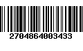 Código de Barras 2704864003433