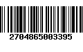 Código de Barras 2704865003395