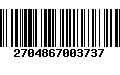 Código de Barras 2704867003737