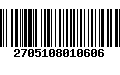 Código de Barras 2705108010606