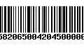 Código de Barras 270582065004204500000210