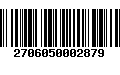 Código de Barras 2706050002879