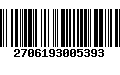 Código de Barras 2706193005393