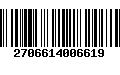 Código de Barras 2706614006619