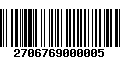 Código de Barras 2706769000005