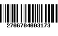 Código de Barras 2706784003173