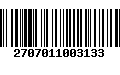 Código de Barras 2707011003133