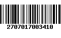 Código de Barras 2707017003410