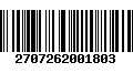 Código de Barras 2707262001803