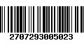 Código de Barras 2707293005023