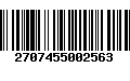 Código de Barras 2707455002563