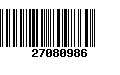 Código de Barras 27080986