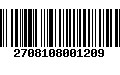 Código de Barras 2708108001209