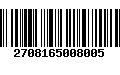 Código de Barras 2708165008005