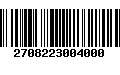 Código de Barras 2708223004000