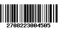 Código de Barras 2708223004505