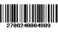 Código de Barras 2708240004809