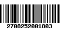 Código de Barras 2708252001803