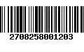 Código de Barras 2708258001203