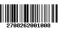 Código de Barras 2708262001008