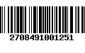 Código de Barras 2708491001251