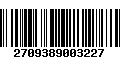 Código de Barras 2709389003227